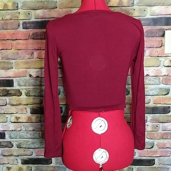 Gaze Twist Crop Top Sz M - Picture 3 of 4